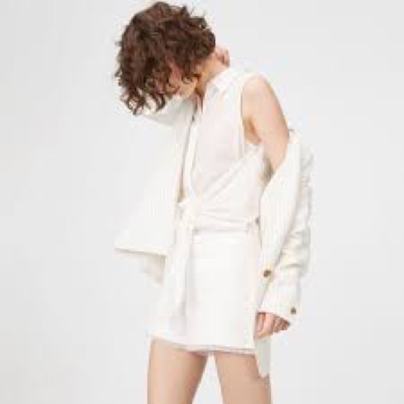 Club Monaco Tops - Club Monaco Terek Top Chemise— Ivory